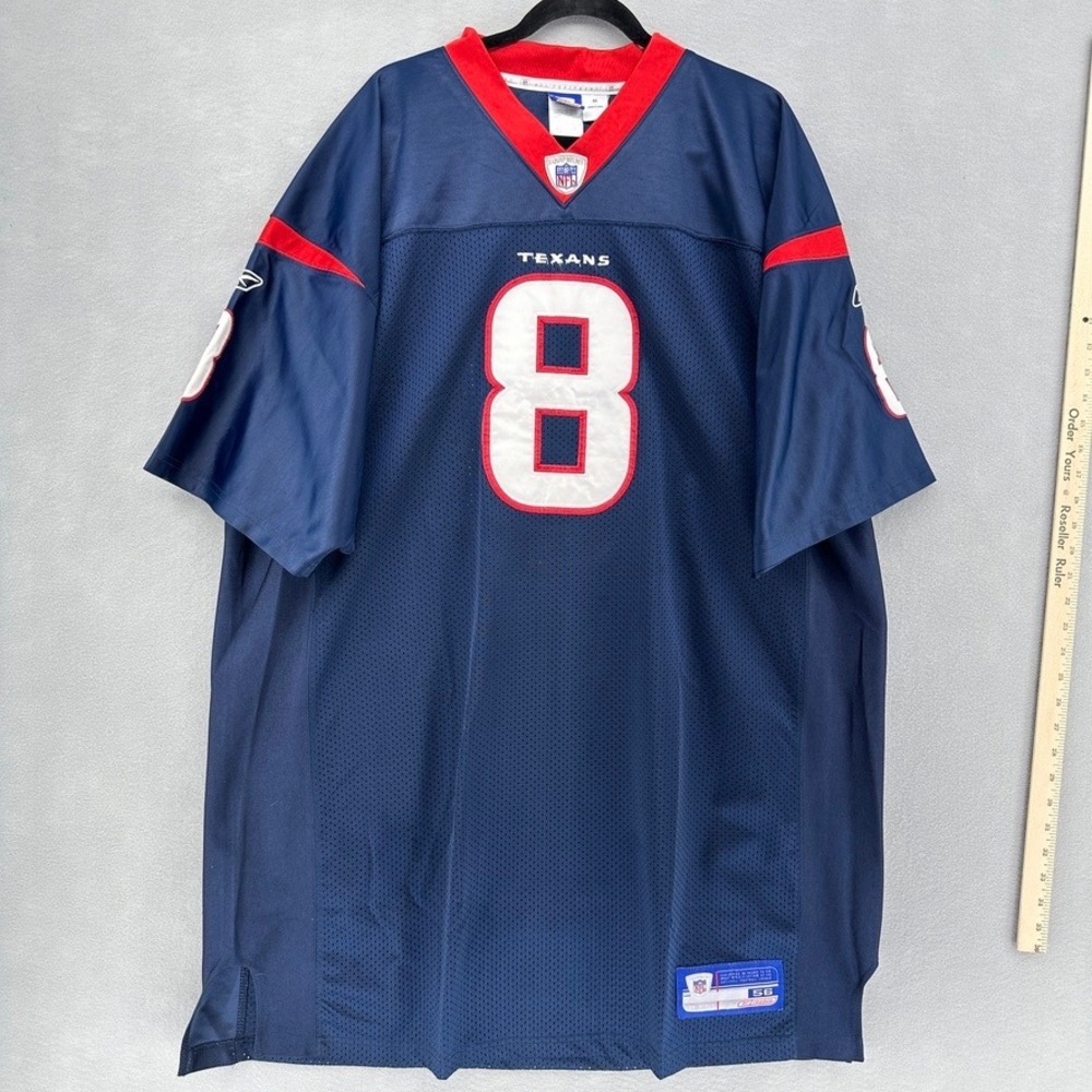 Y2K Houston Texans David Carr Reebok On Field Jersey Navy Blue SZ 56 3XL VTG - Picture 2 of 10
